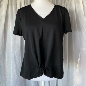 INC International Concepts Size Large Crop Top Black